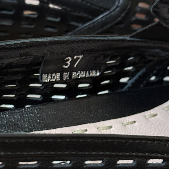 Miu Miu Platform Perforated Leather Metal Cap Toe Sneakers - Picture 8 of 9